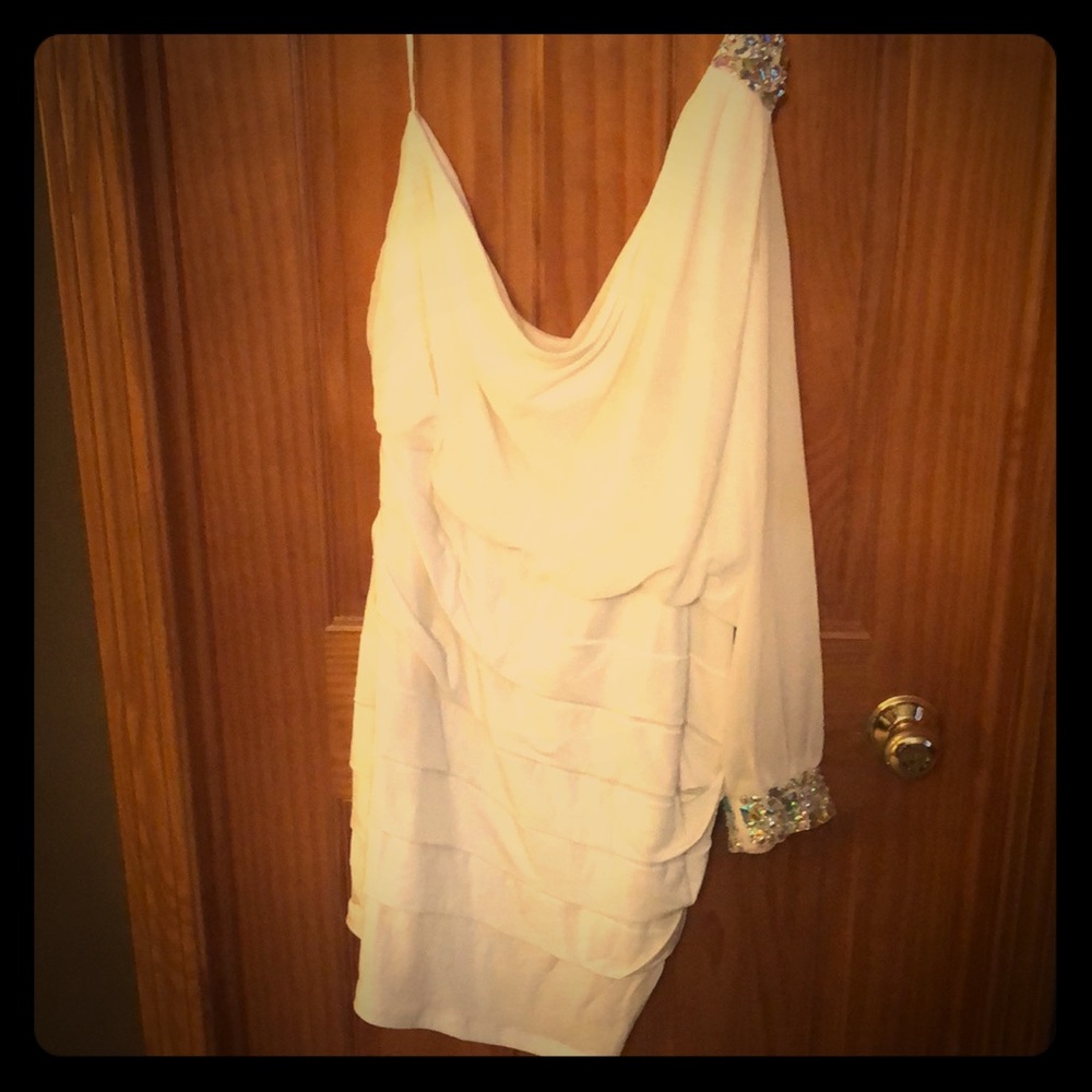 White Party Dress with Bling